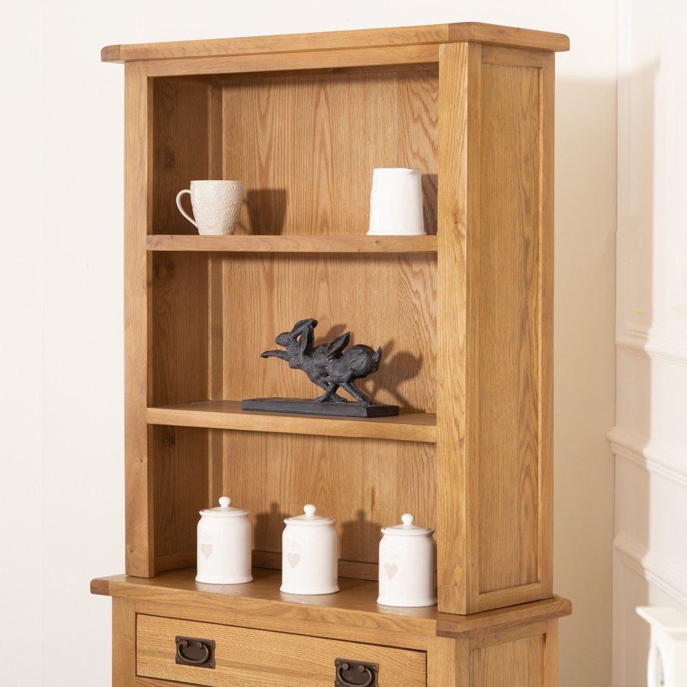 Rustic Oak Small Sideboard Dresser Top