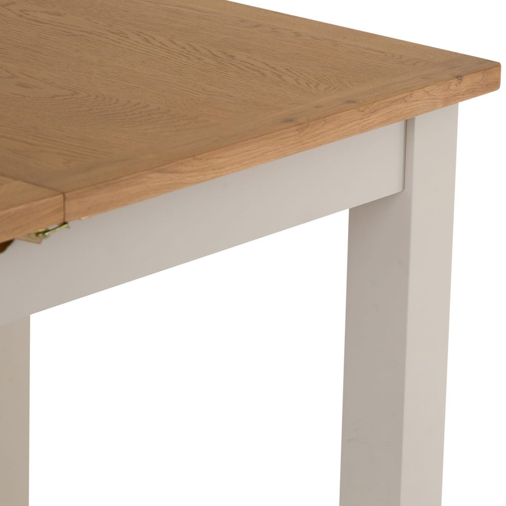 Rutland Painted Oak 1.2m Extending Dining Table