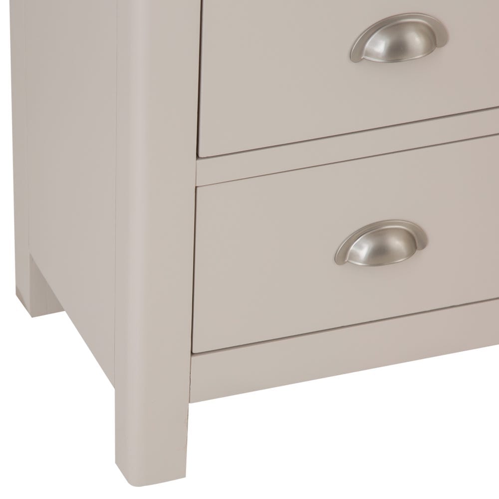 Rutland Painted Oak 5 Drawer Tallboy