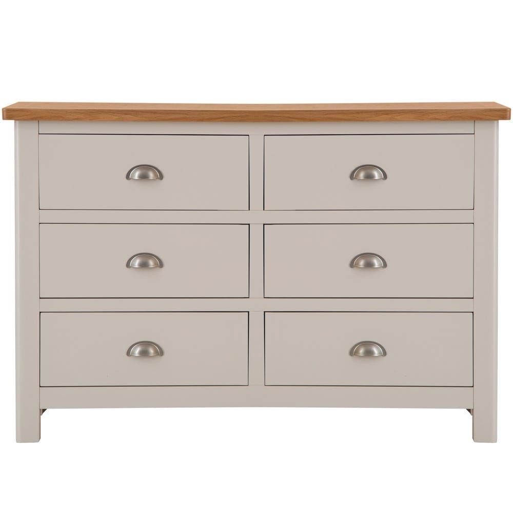 Rutland Painted Oak Chest of 6 Drawers