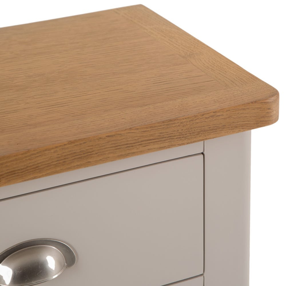 Rutland Painted Oak 1 Drawer 3 Wicker Basket Cabinet