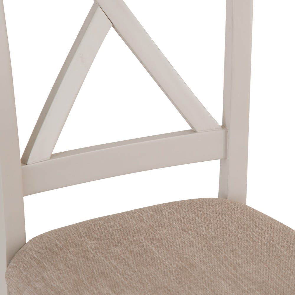 Rutland Painted Oak Fabric Seat Dining Chair