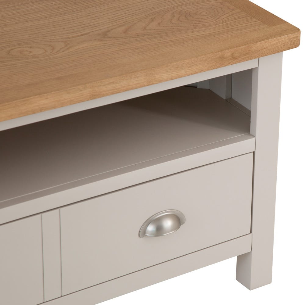 Rutland Painted Oak Corner TV Unit