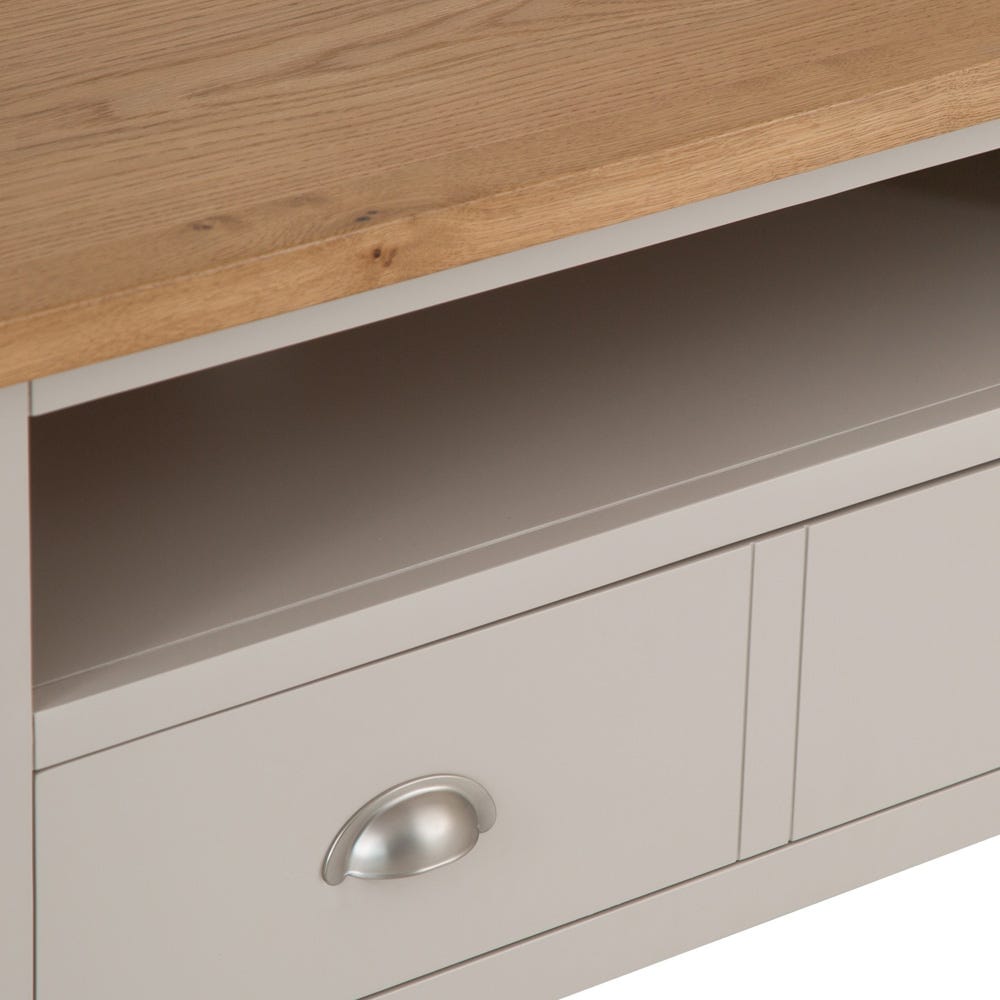 Rutland Painted Oak Corner TV Unit