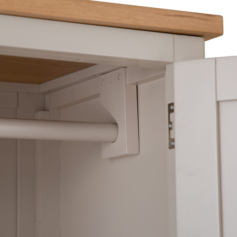 Rutland Painted Oak 2 Door Wardrobe with Drawer