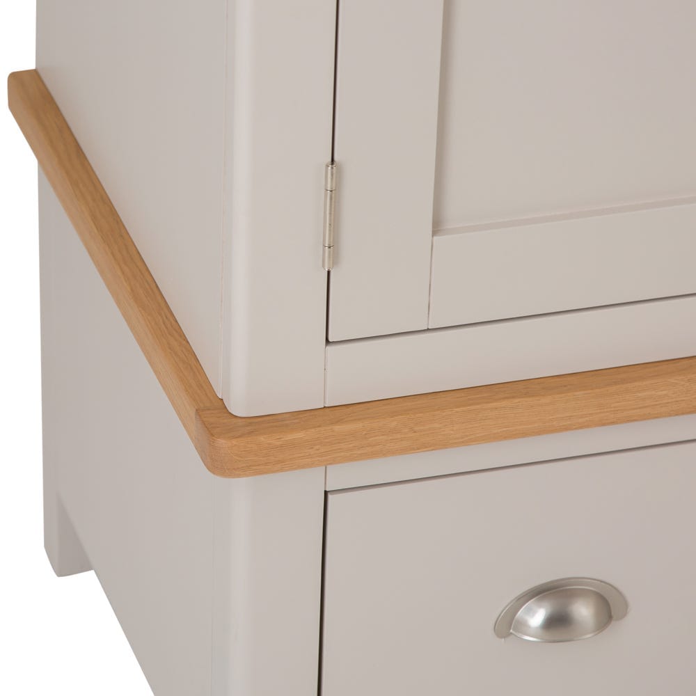 Rutland Painted Oak 2 Door Wardrobe with Drawer