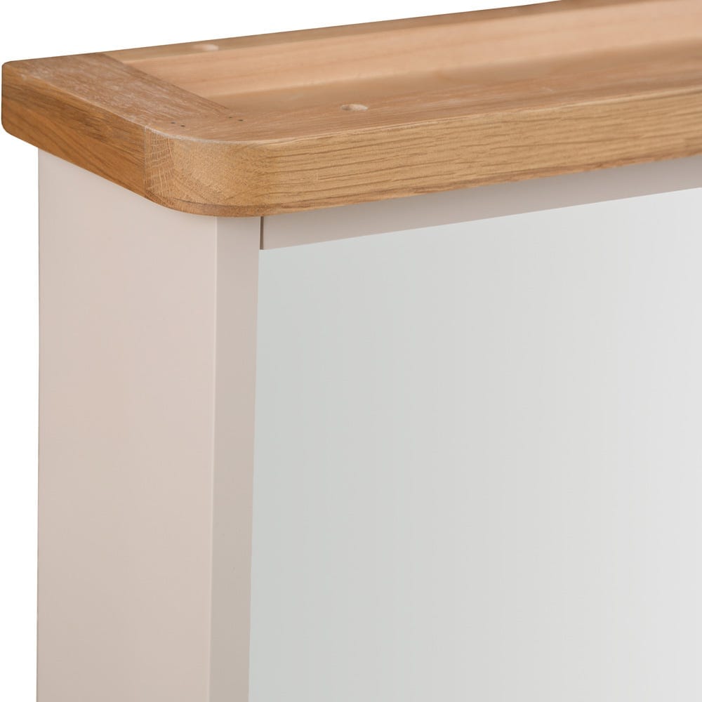 Rutland Painted Oak Mirrored Coat Rack