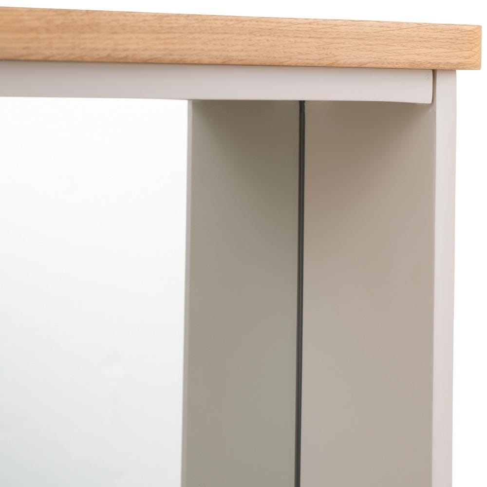 Rutland Painted Oak Mirrored Coat Rack