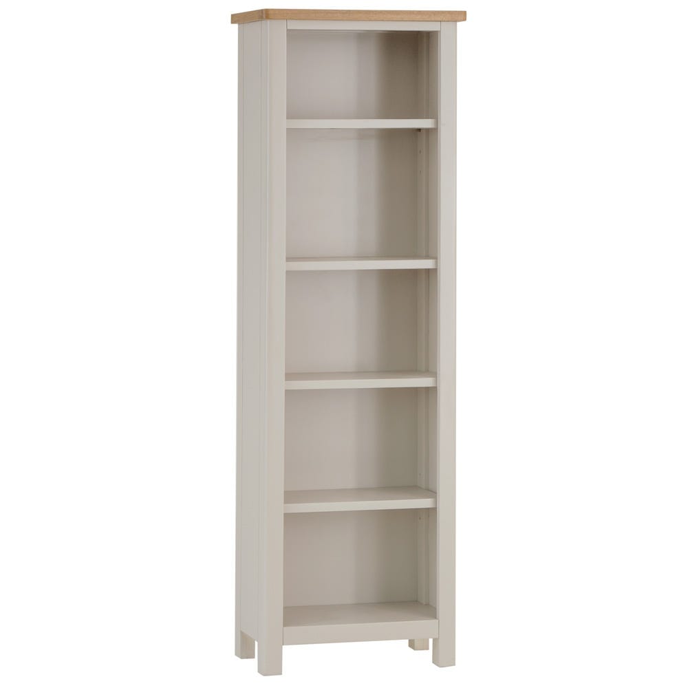 Rutland Painted Oak Tall Narrow Bookcase