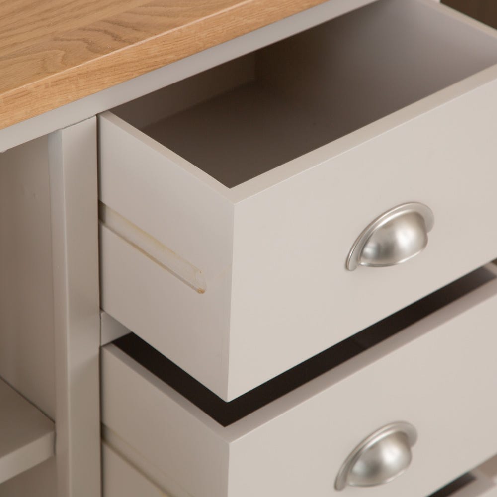 Rutland Painted Oak 2 Door 3 Drawer Large Sideboard