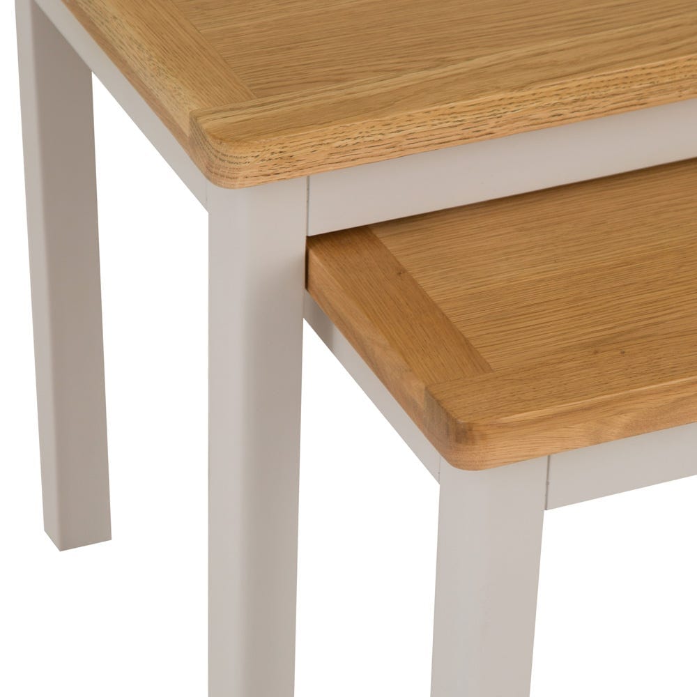 Rutland Painted Oak Nest of 2 Tables