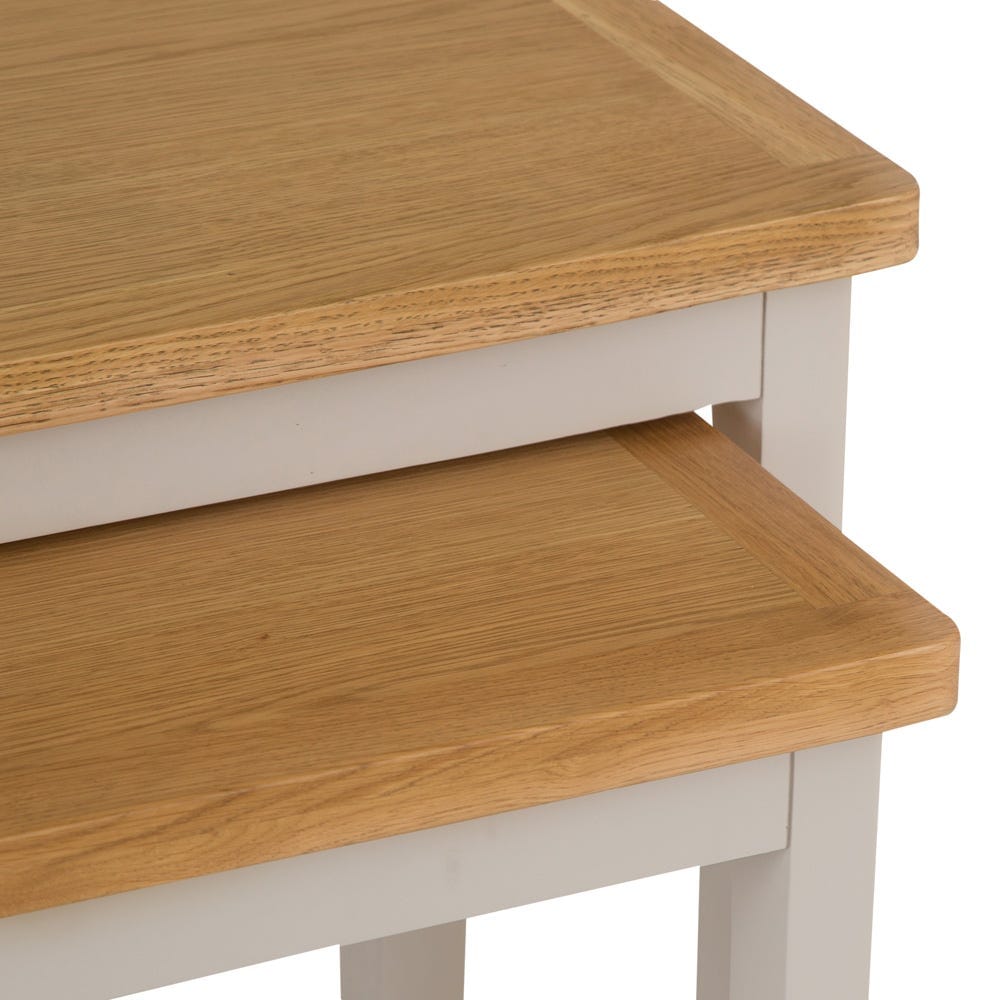 Rutland Painted Oak Nest of 2 Tables