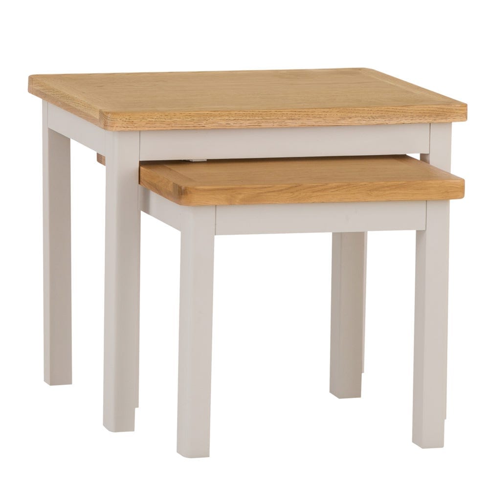 Rutland Painted Oak Nest of 2 Tables