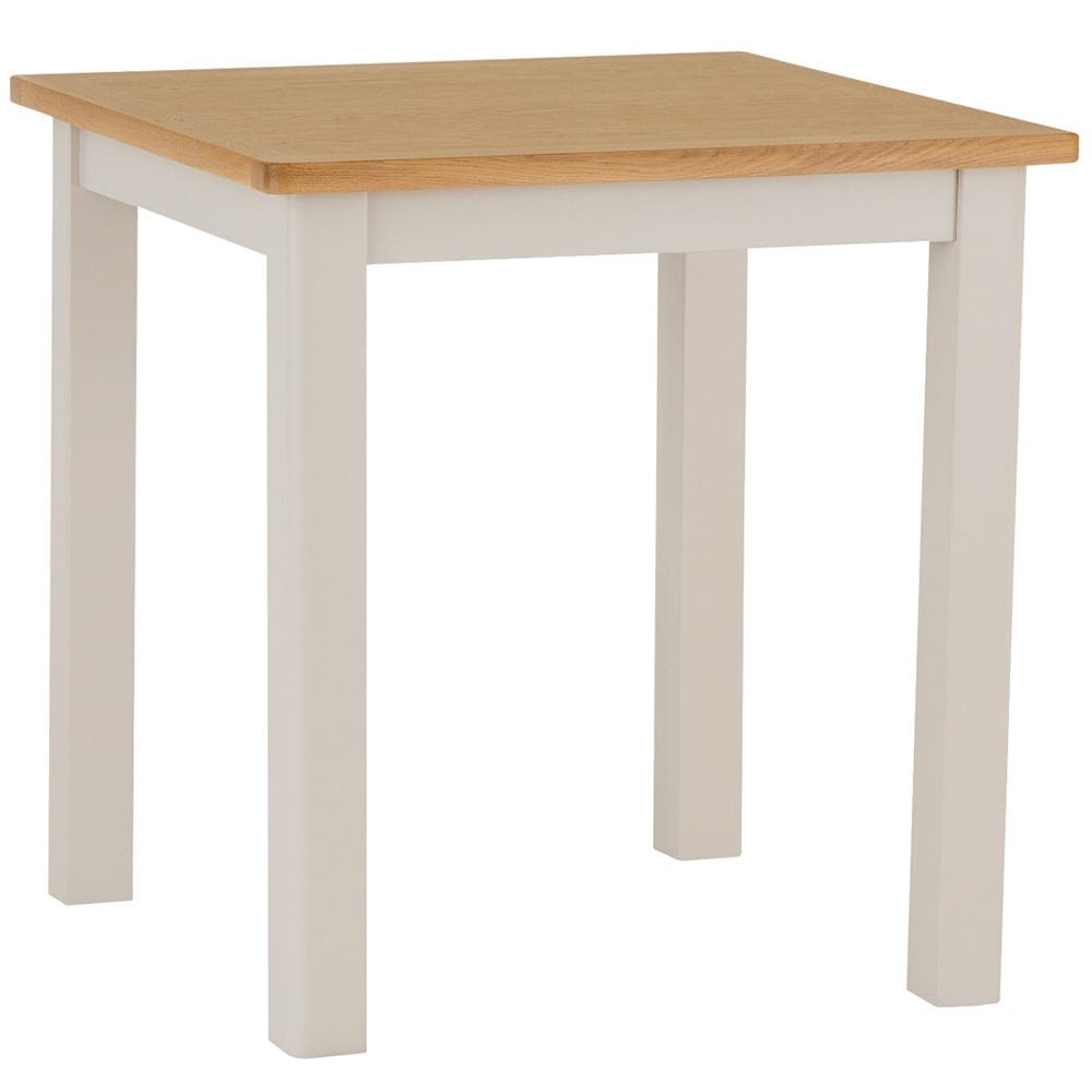 Rutland Painted Oak Square Fixed Top Dining Table