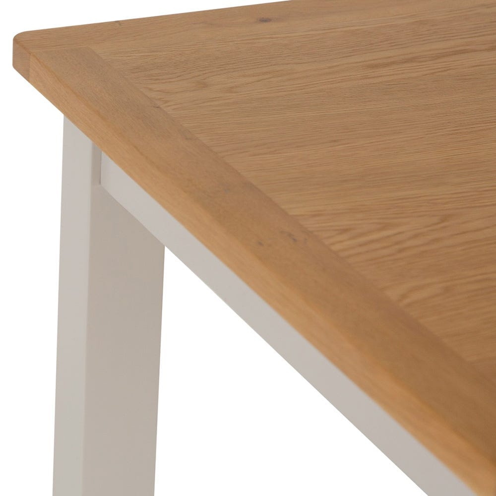 Rutland Painted Oak Square Fixed Top Dining Table
