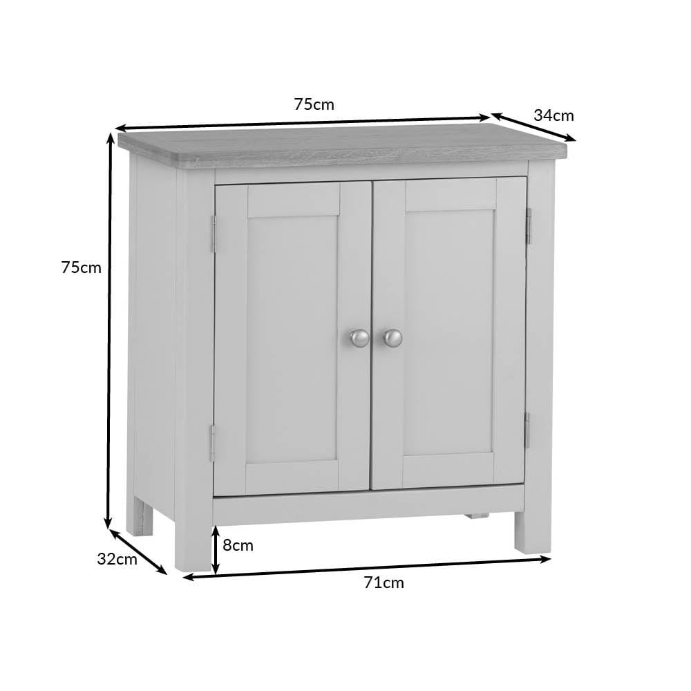 Rutland Painted Oak 2 Door Cupboard
