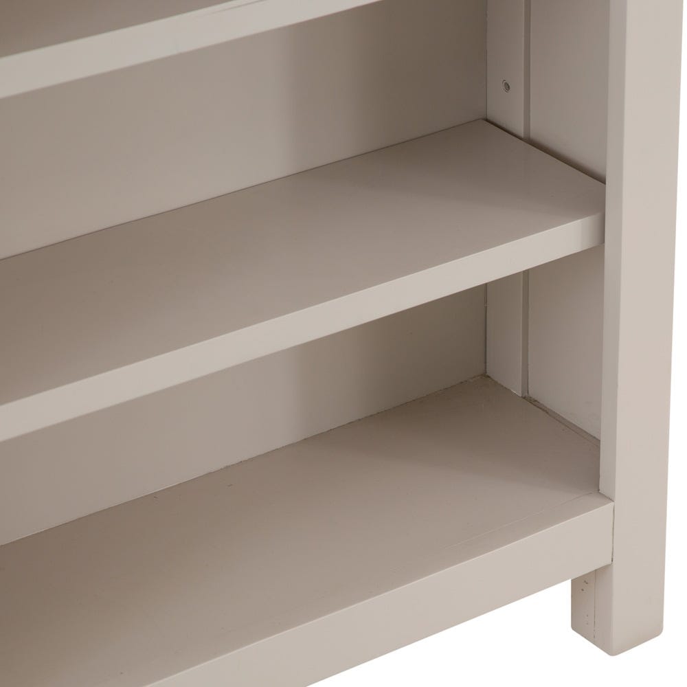 Rutland Painted Oak Small Wide Bookcase