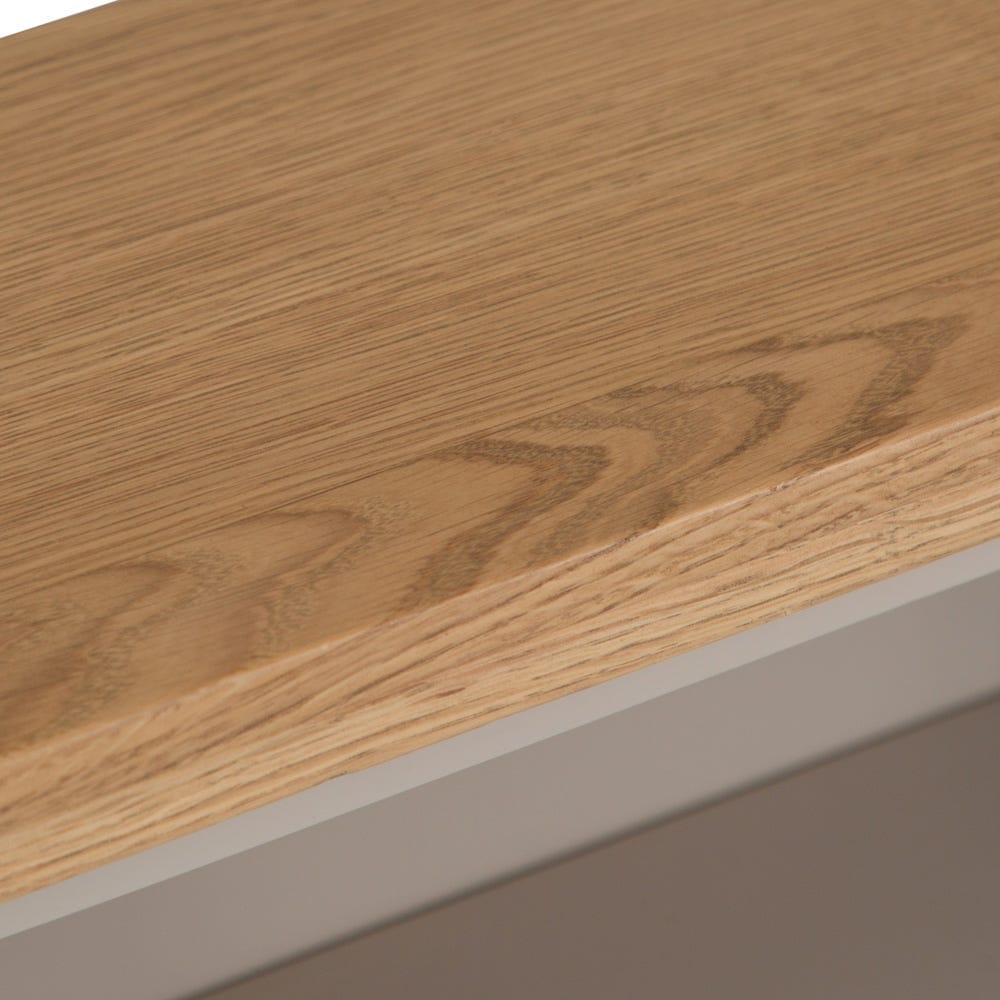 Rutland Painted Oak Small Wide Bookcase