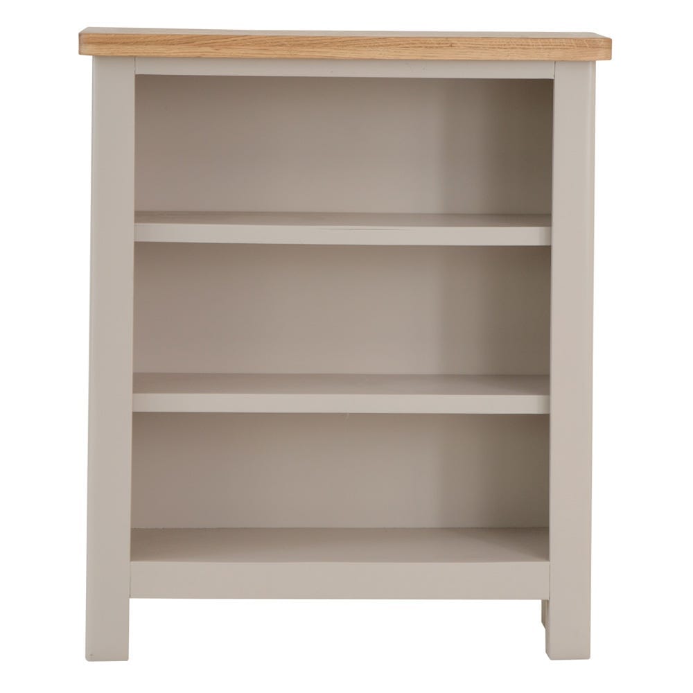 Rutland Painted Oak Small Wide Bookcase