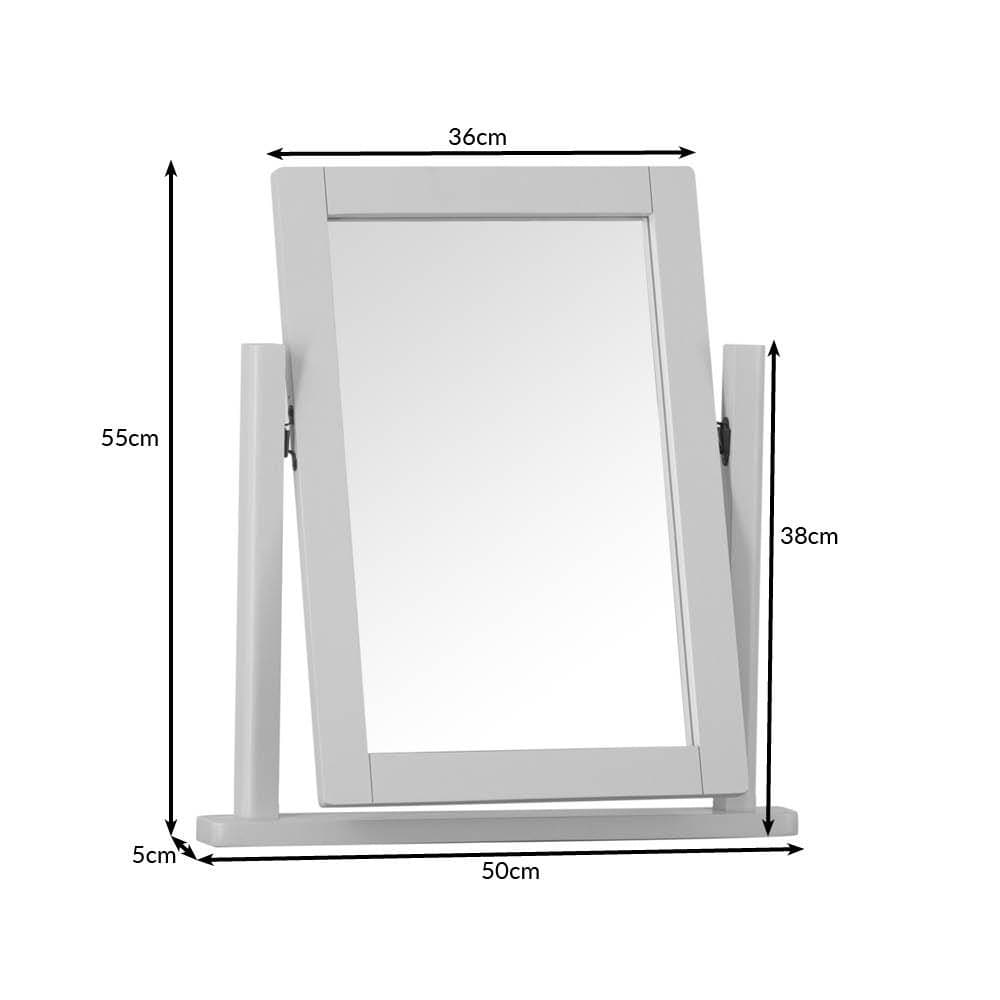 Rutland Painted Oak Dressing Table Mirror