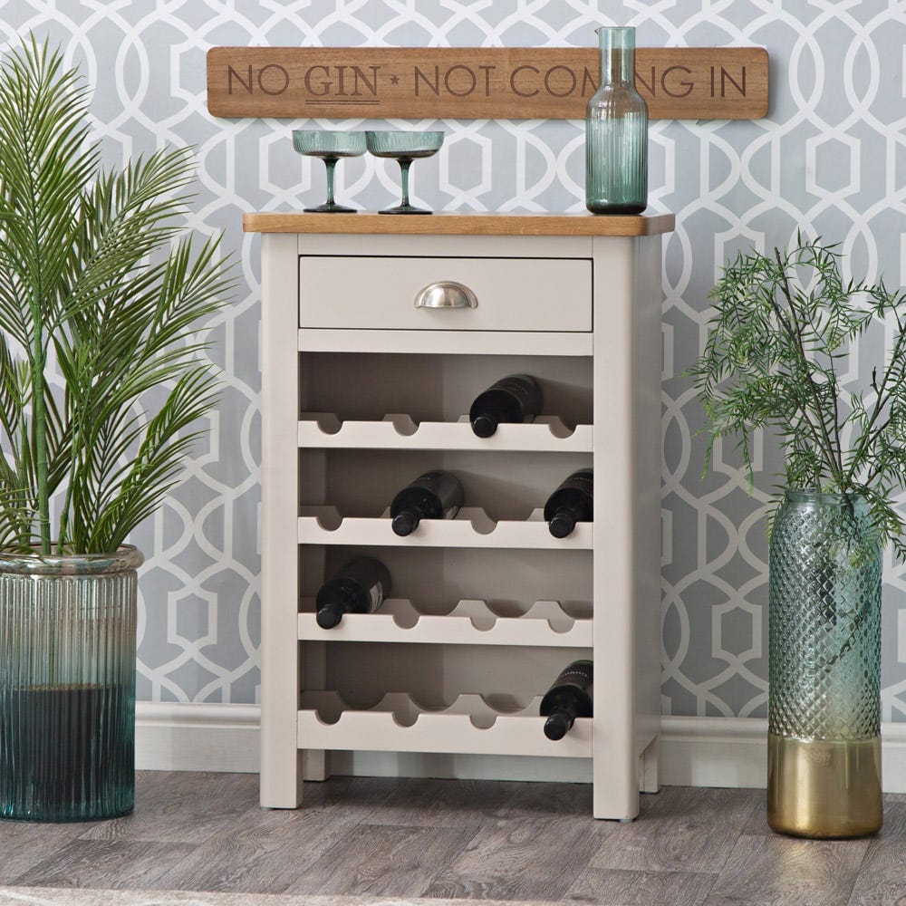 Rutland Painted Oak Wine Cabinet