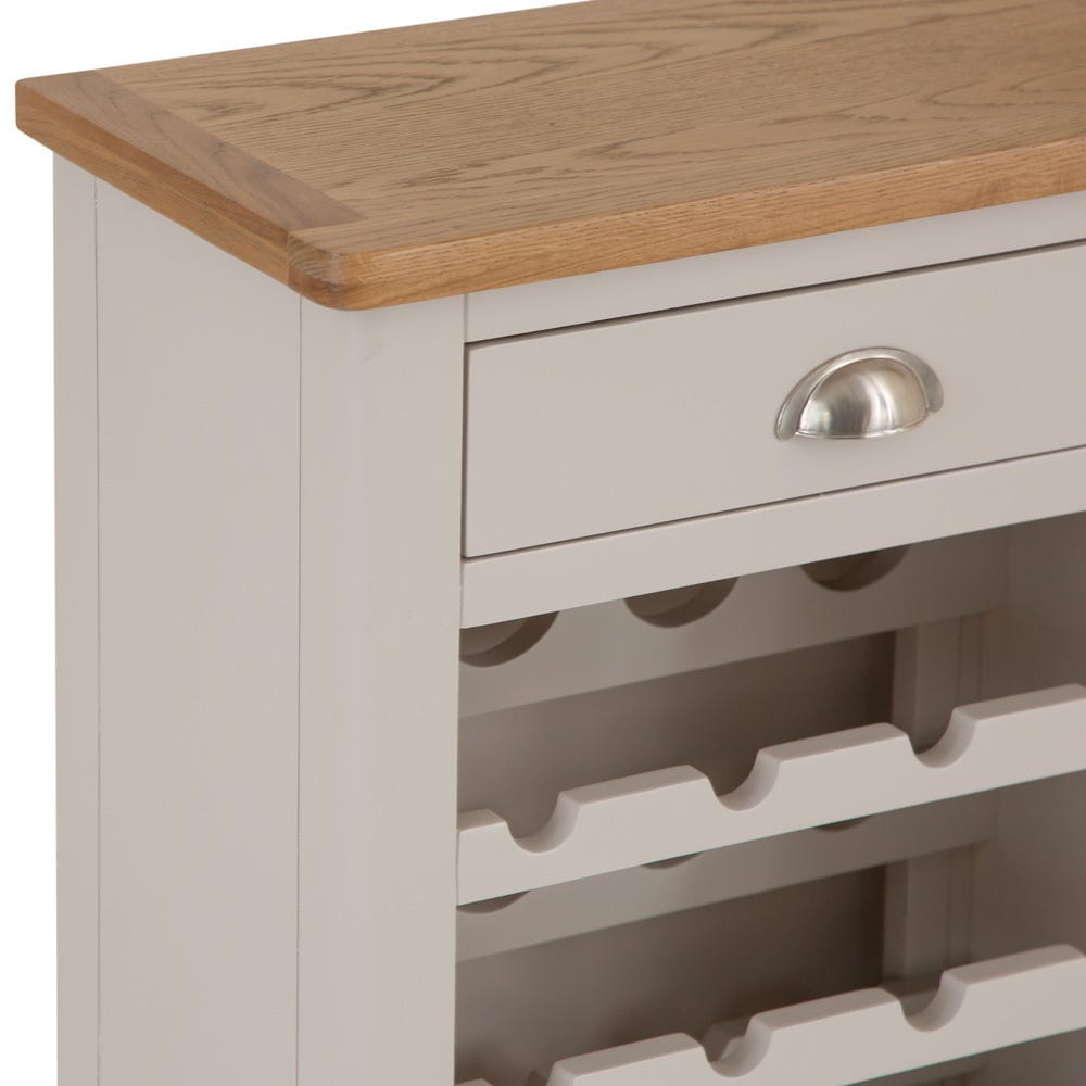 Rutland Painted Oak Wine Cabinet