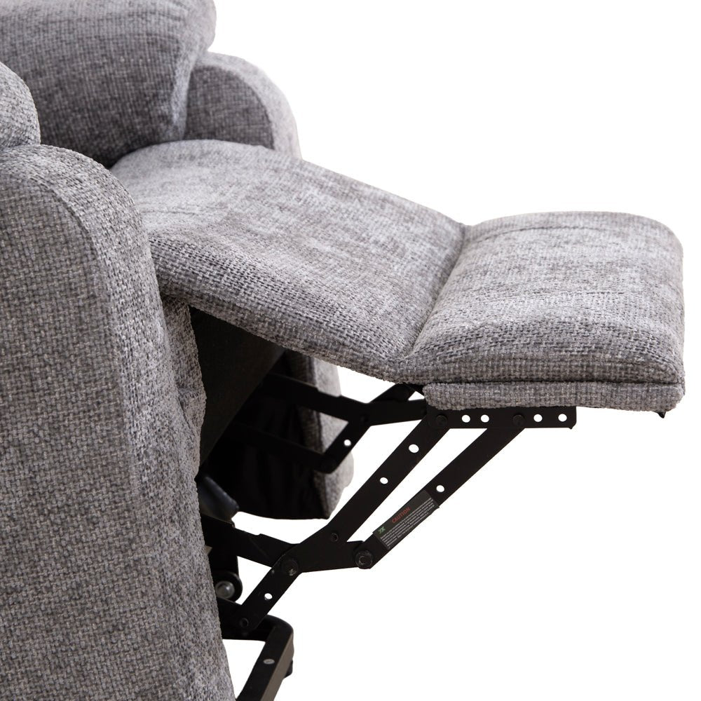 Rome Nickel Lift & Tilt Armchair - The Furniture Warehouse