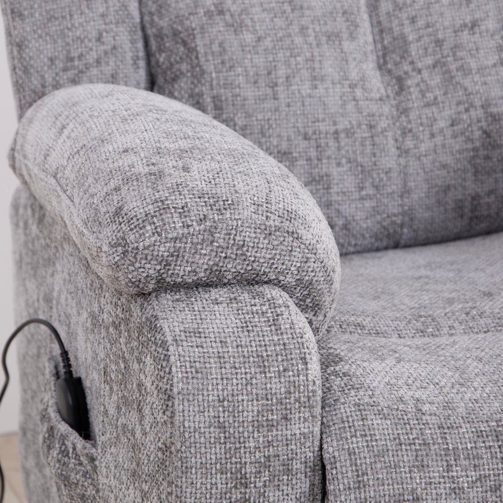 Rome Nickel Lift & Tilt Armchair - The Furniture Warehouse