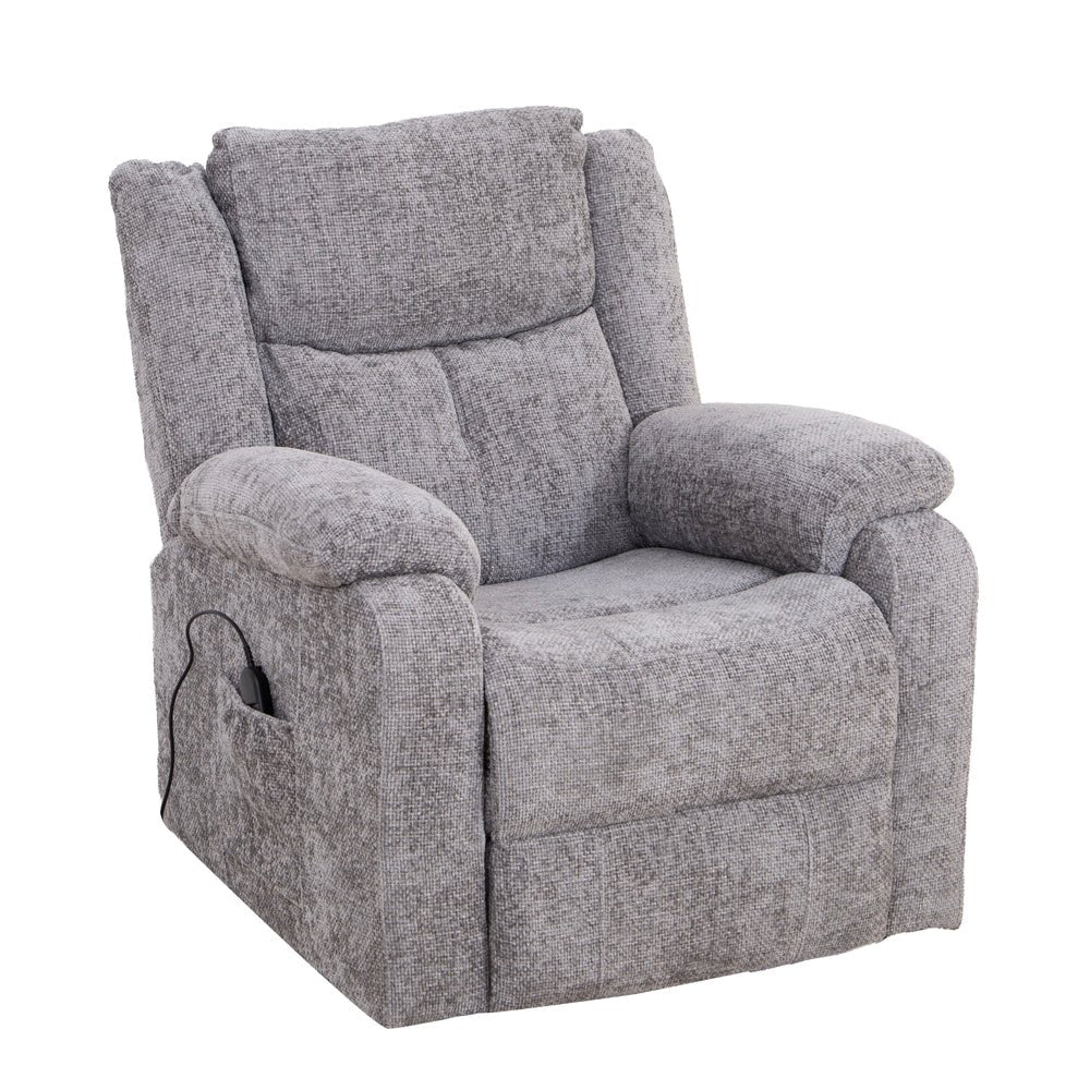 Rome Nickel Lift & Tilt Armchair - The Furniture Warehouse