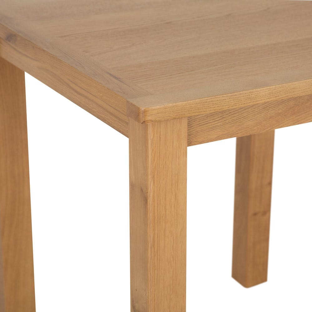 Rutland Oak Square Fixed Top Dining Table - The Furniture Warehouse