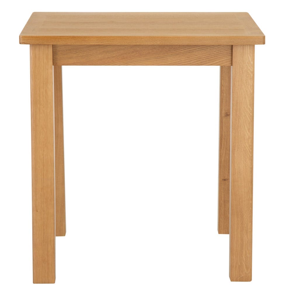 Rutland Oak Square Fixed Top Dining Table - The Furniture Warehouse