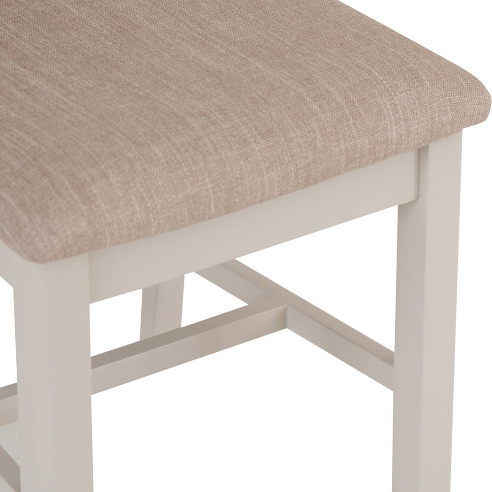 Rutland Painted Oak Fabric Seat Dining Chair - The Furniture Warehouse