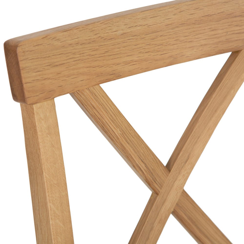 Rutland Oak Fabric Seat Dining Chair