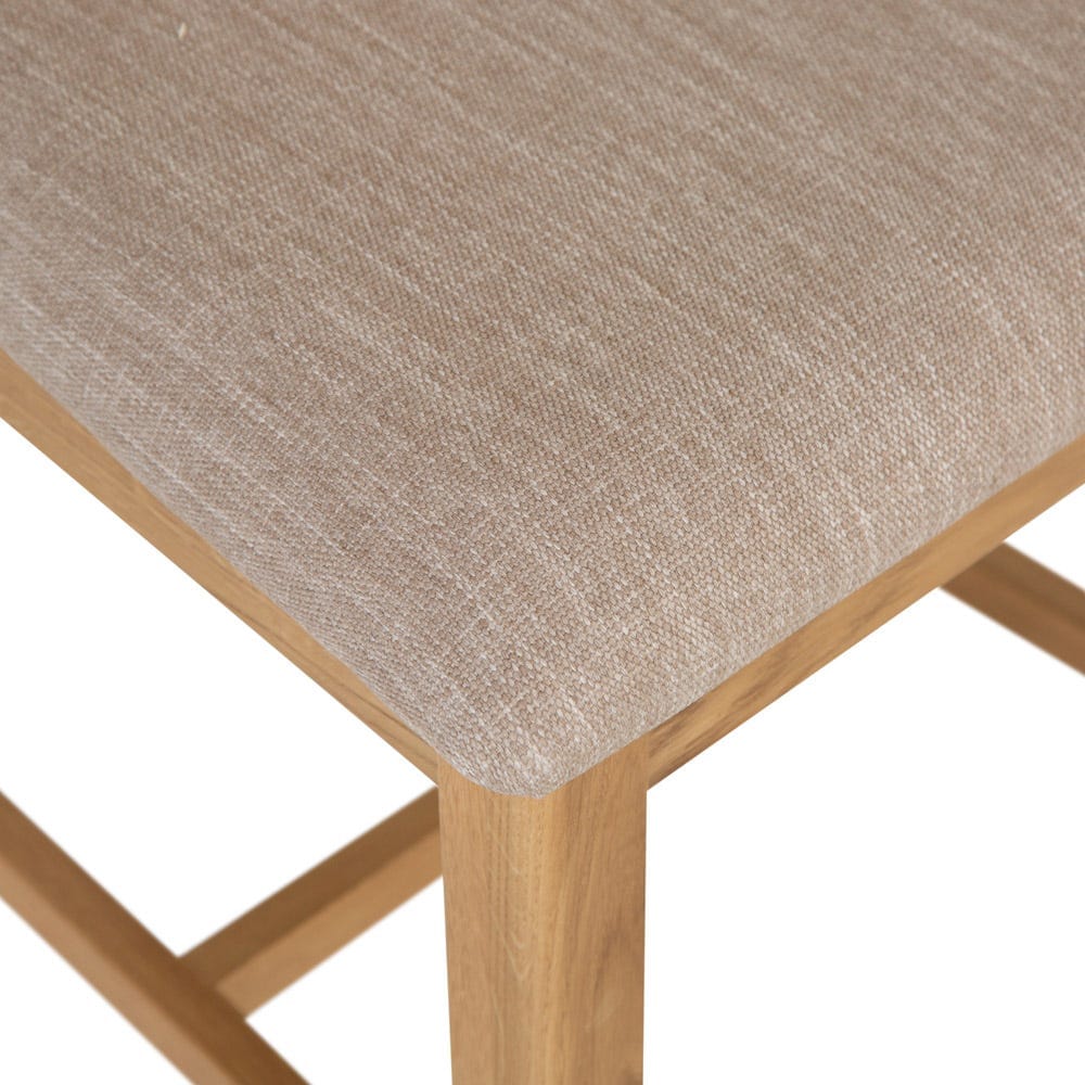 Rutland Oak Fabric Seat Dining Chair