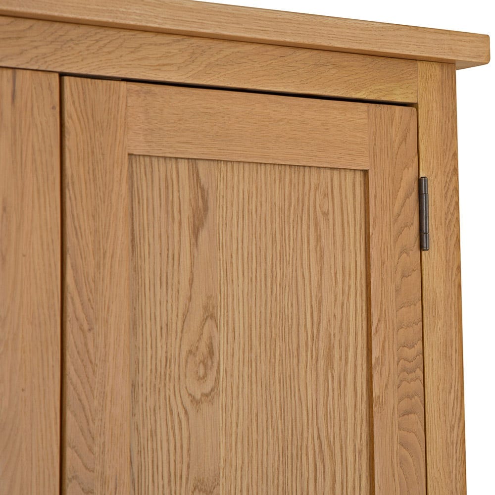 Rutland Oak 2 Door Wardrobe with Drawer
