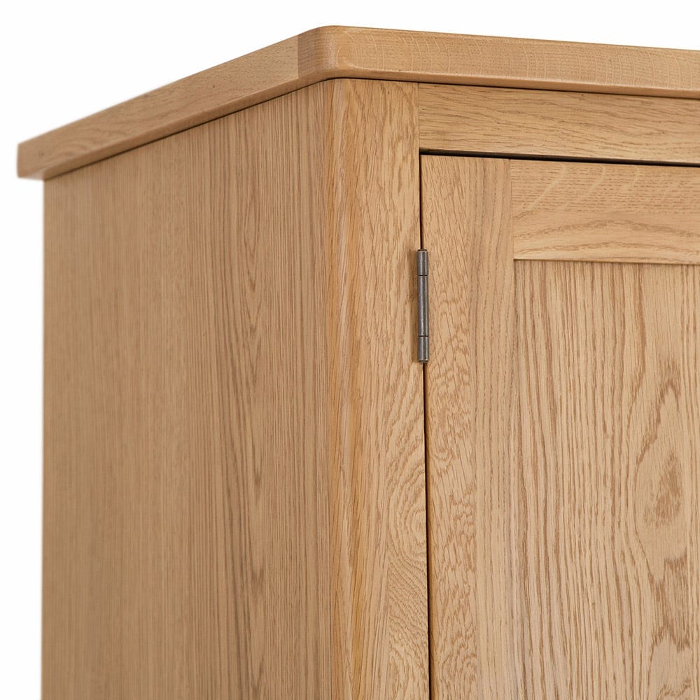 Rutland Oak 2 Door Wardrobe with Drawer