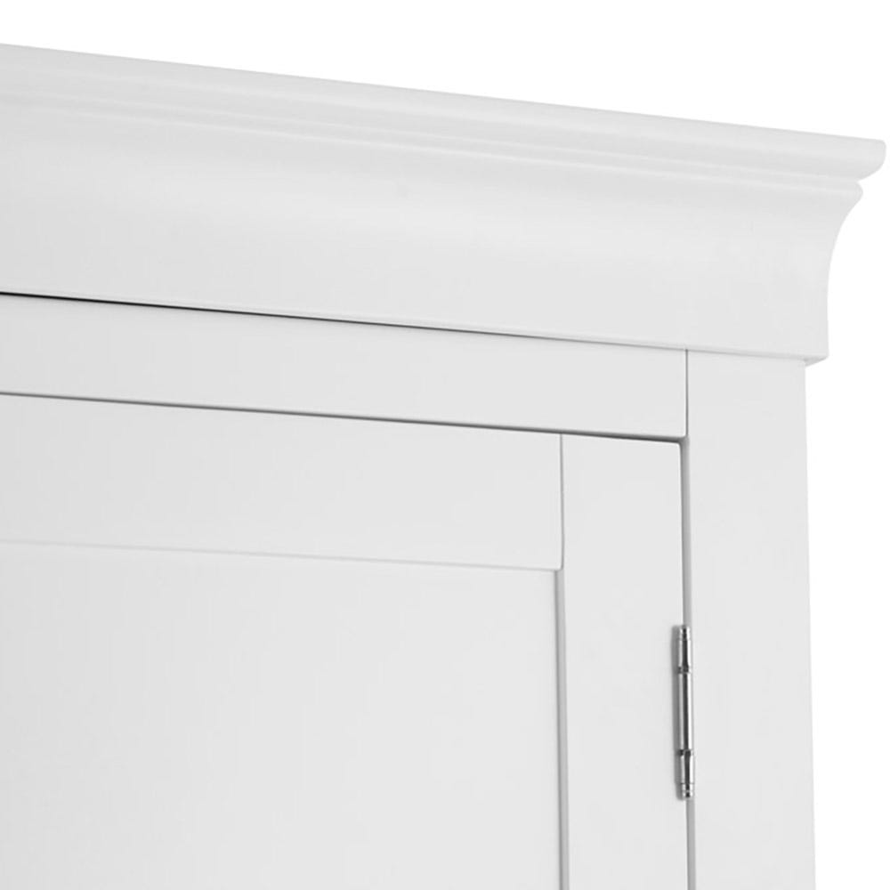 Florence White Painted 2 Door Wardrobe with Drawers