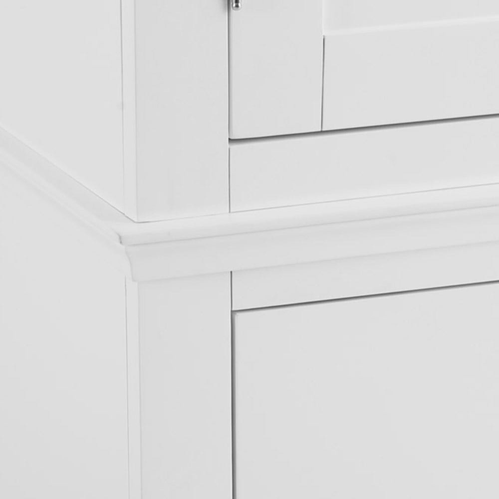 Florence White Painted 2 Door Wardrobe with Drawers
