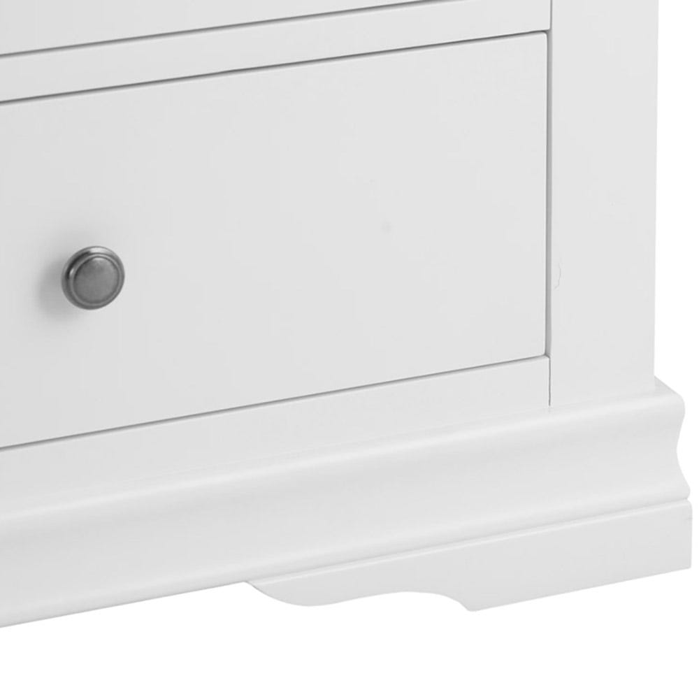 Florence White Painted 2 Door Wardrobe with Drawers