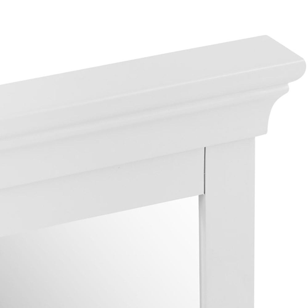 Florence White Painted Vanity Mirror