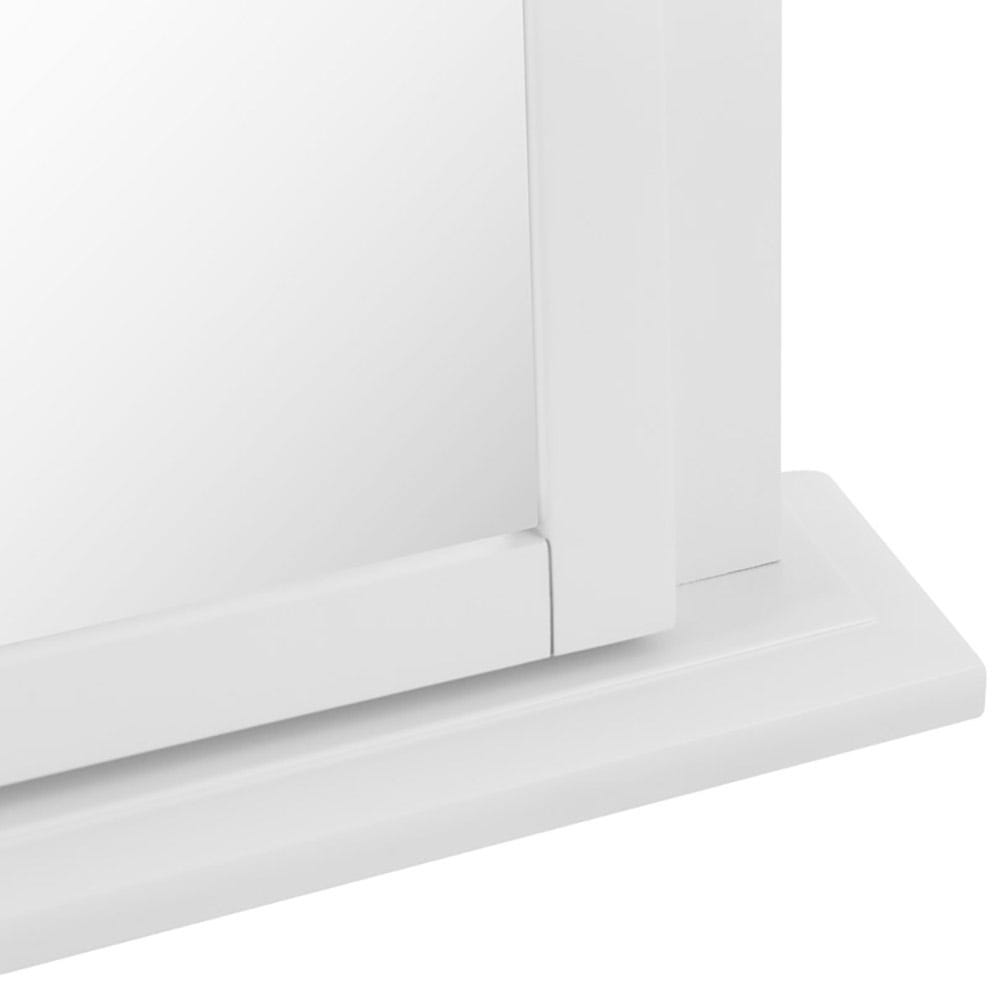 Florence White Painted Vanity Mirror