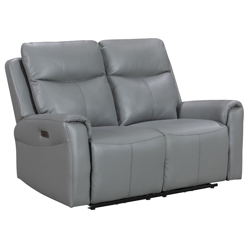 Turin Dusk Grey Power 2 Seater Sofa - The Furniture Warehouse