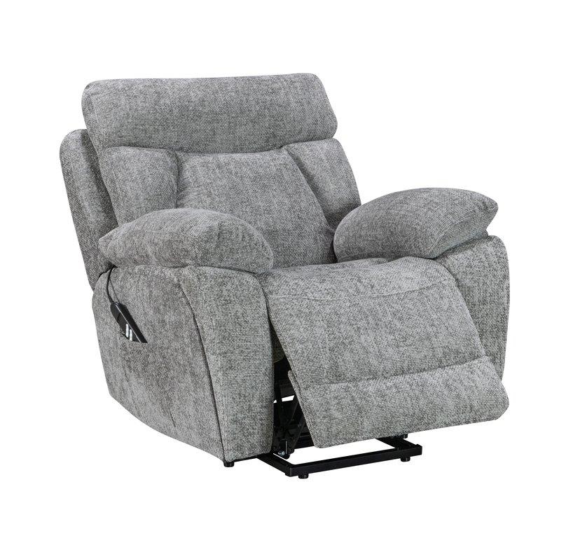 Valencia Nickel Dual Motor Lift & Tilt Armchair - The Furniture Warehouse