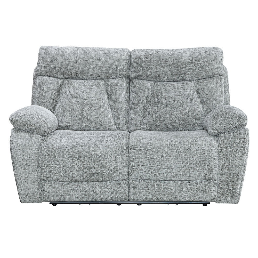 Venice Nickel Power 2 Seater Sofa - The Furniture Warehouse