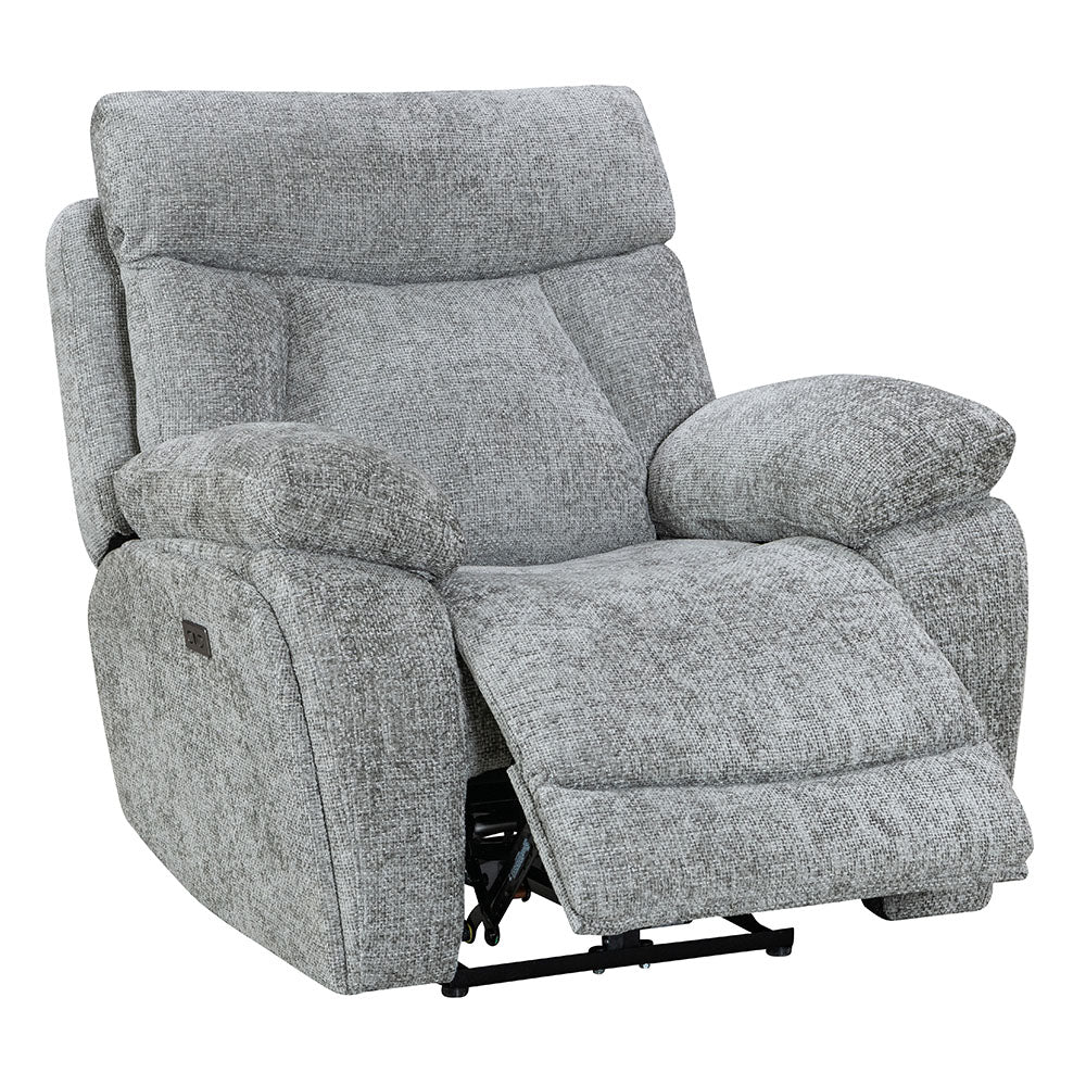 Venice Nickel Power Armchair - The Furniture Warehouse