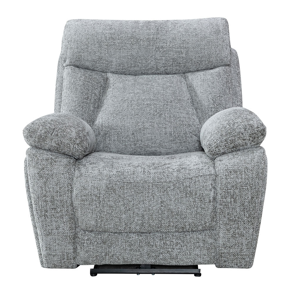 Venice Nickel Power Armchair - The Furniture Warehouse