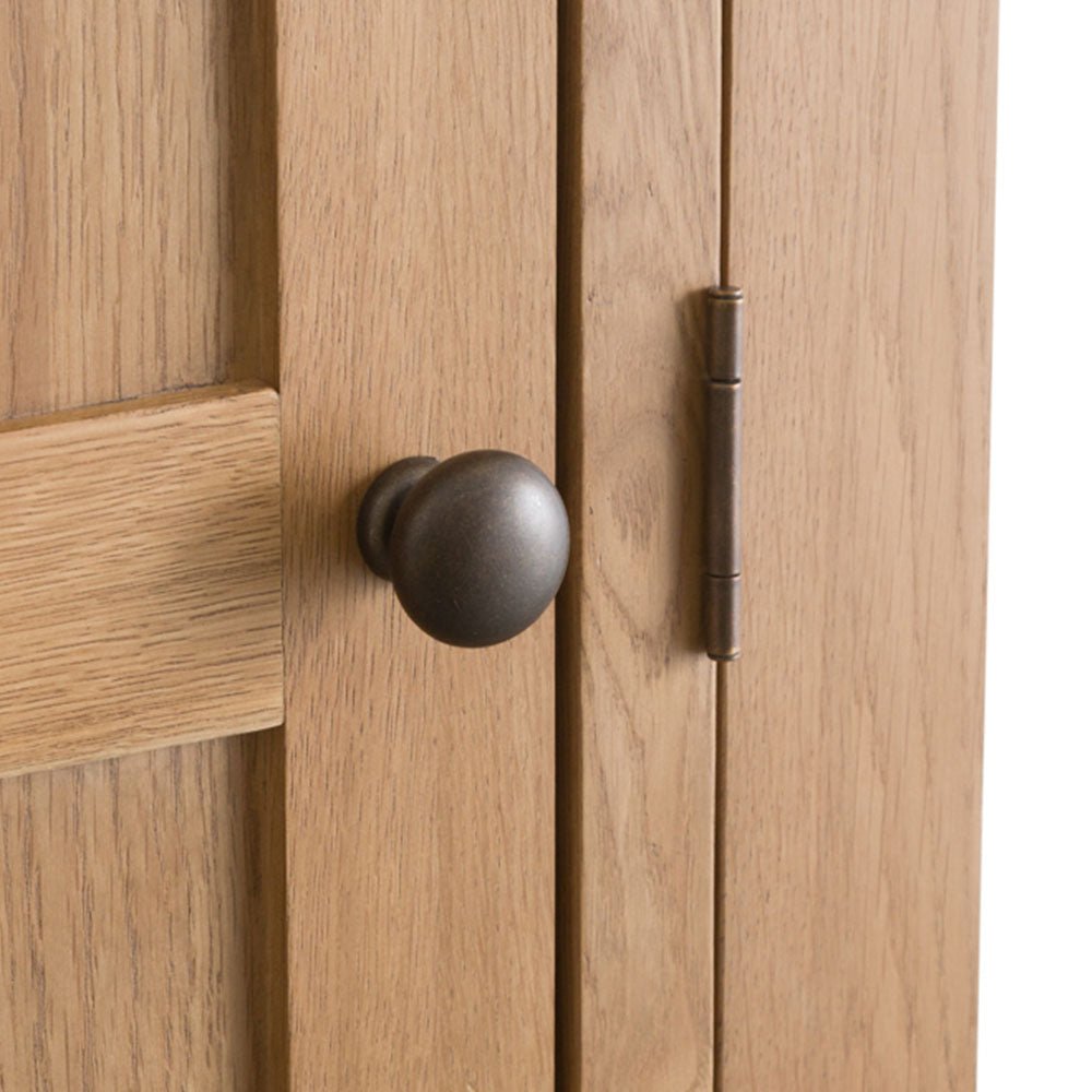 Winchester Oak 3 Door Wardrobe - The Furniture Warehouse