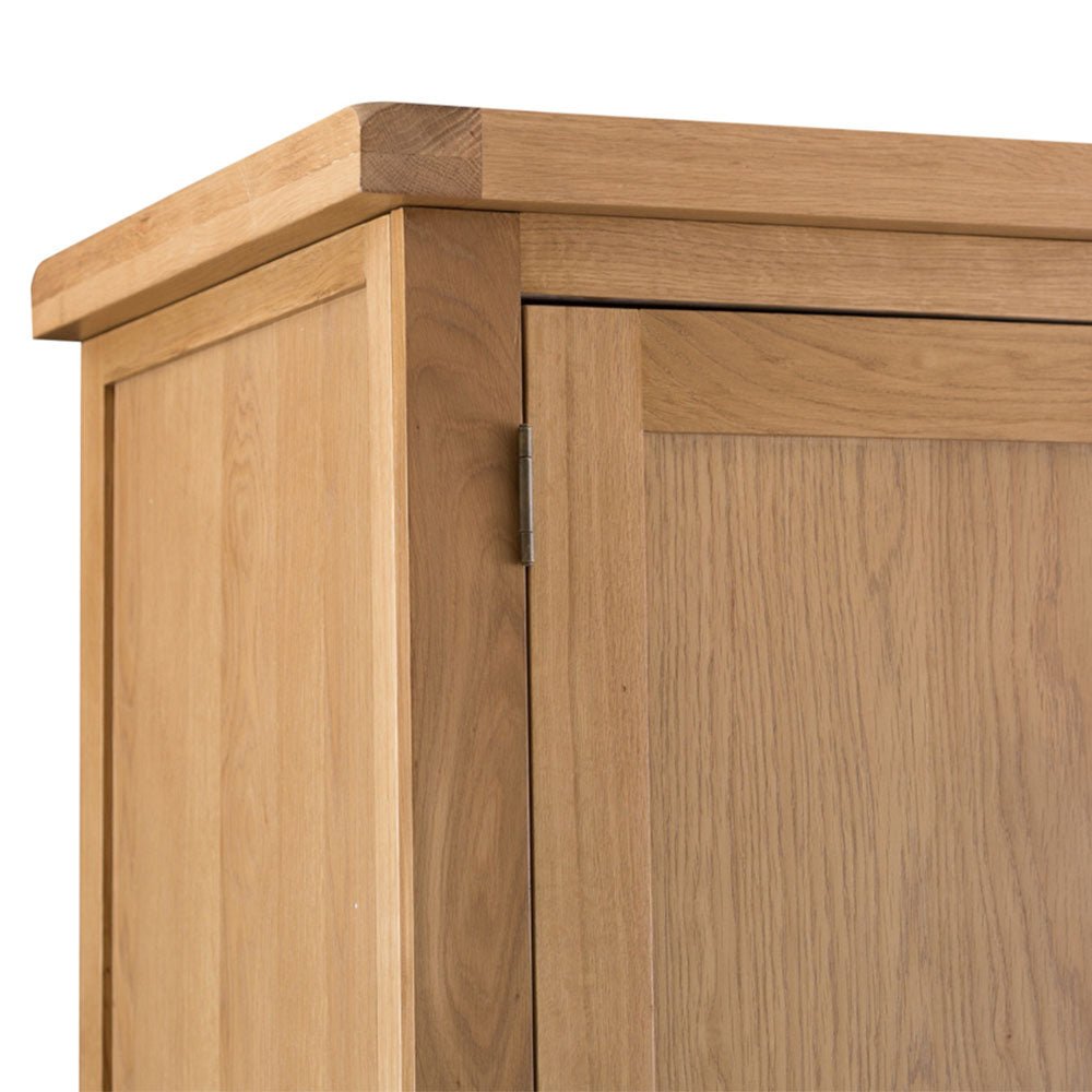 Winchester Oak 3 Door Wardrobe - The Furniture Warehouse