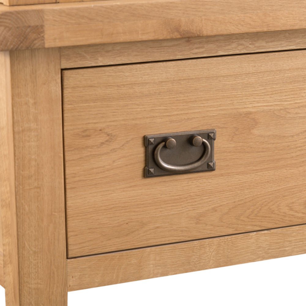 Winchester Oak 3 Door Wardrobe - The Furniture Warehouse