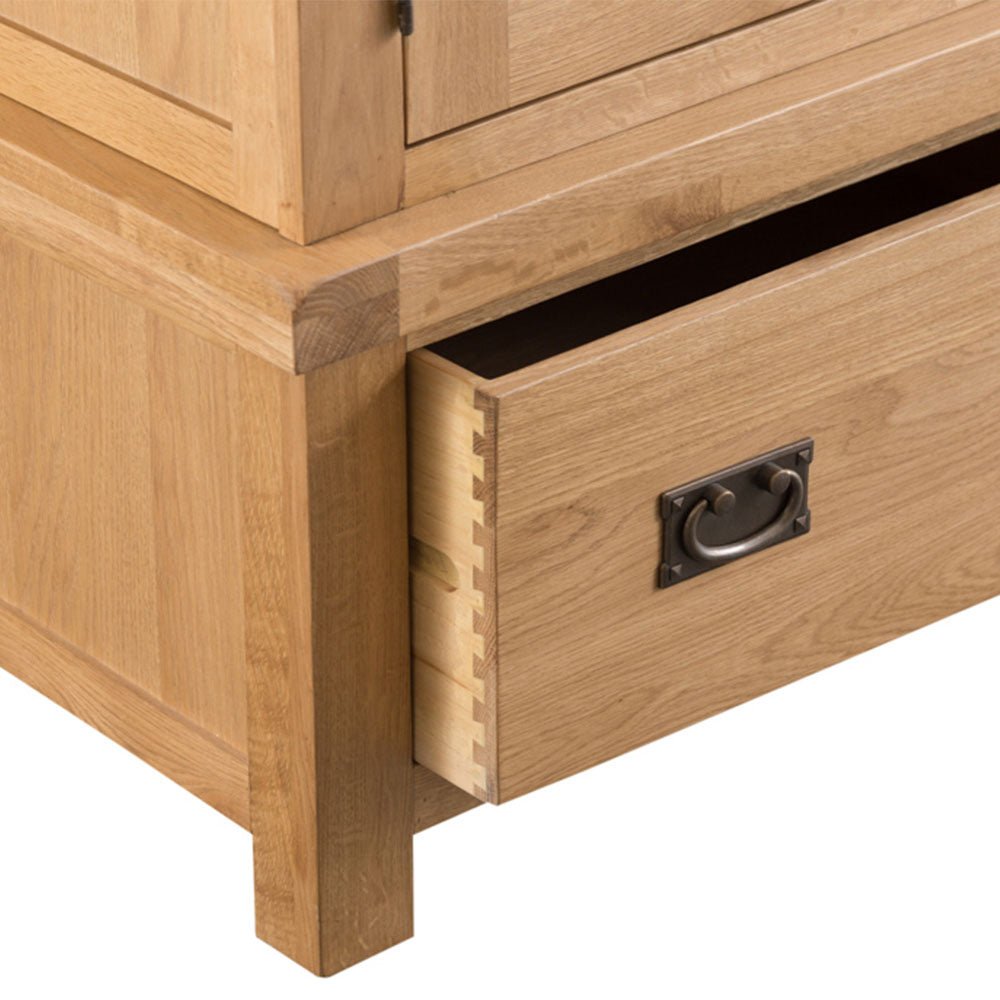 Winchester Oak 3 Door Wardrobe - The Furniture Warehouse